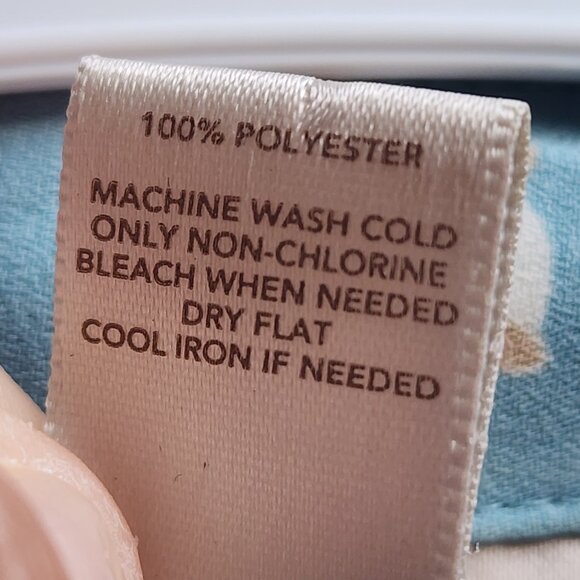 LOFT Blue Floral Button Down Shirt Size XS - Picture 9 of 14